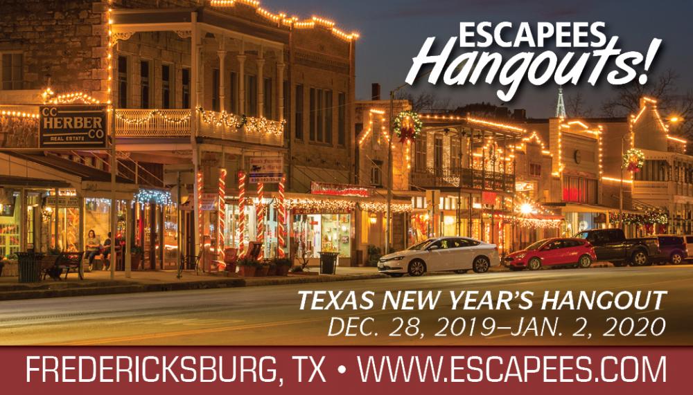 Escapees NYE Hangout Fredericksburg Texas